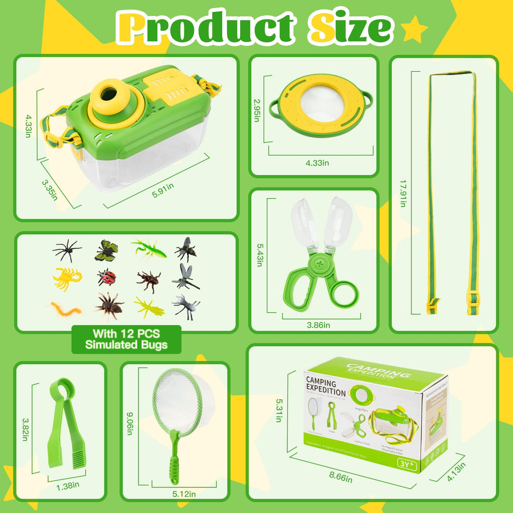 Funsland Bug Catcher Kit 12 artificial insects spark imaginative play.