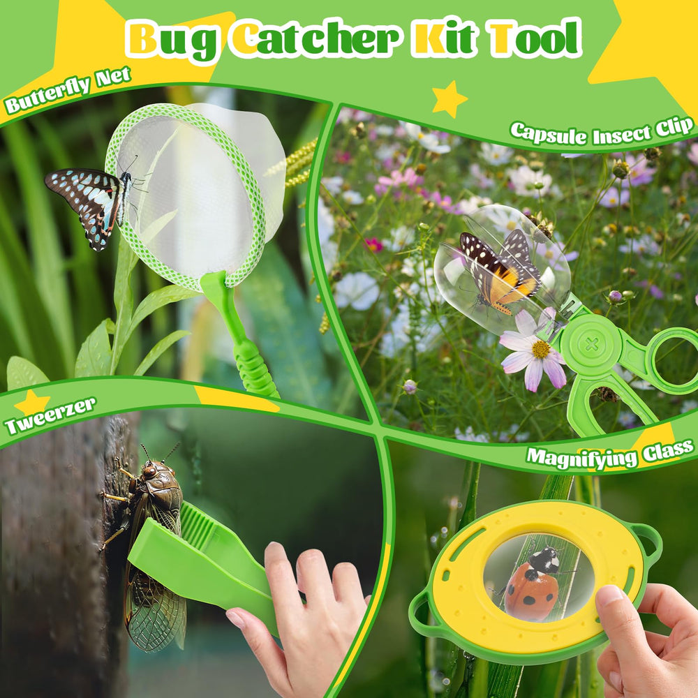 Funsland Bug Catcher Kit butterfly net for backyard explorations.