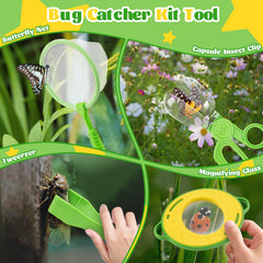Funsland Bug Catcher Kit butterfly net for backyard explorations.