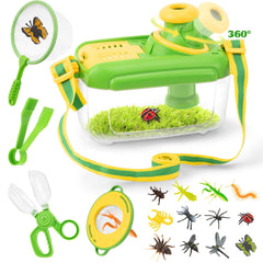 Funsland Bug Catcher Kit viewer with magnifier for close insect inspection.