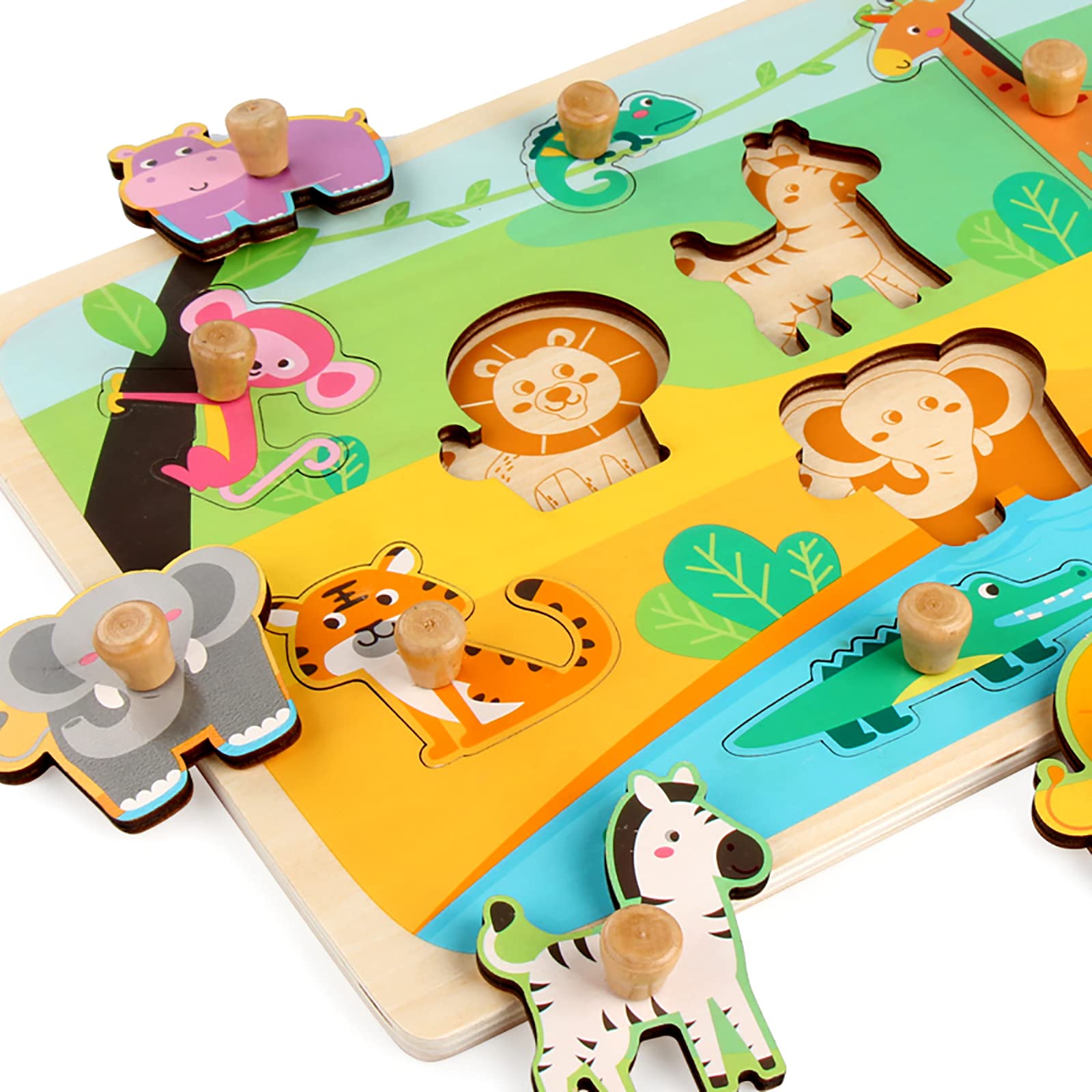 Durable Funsland puzzle construction suitable for daily use and travel