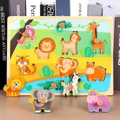 Nine animal-themed puzzle pieces from Funsland for varied play and discovery