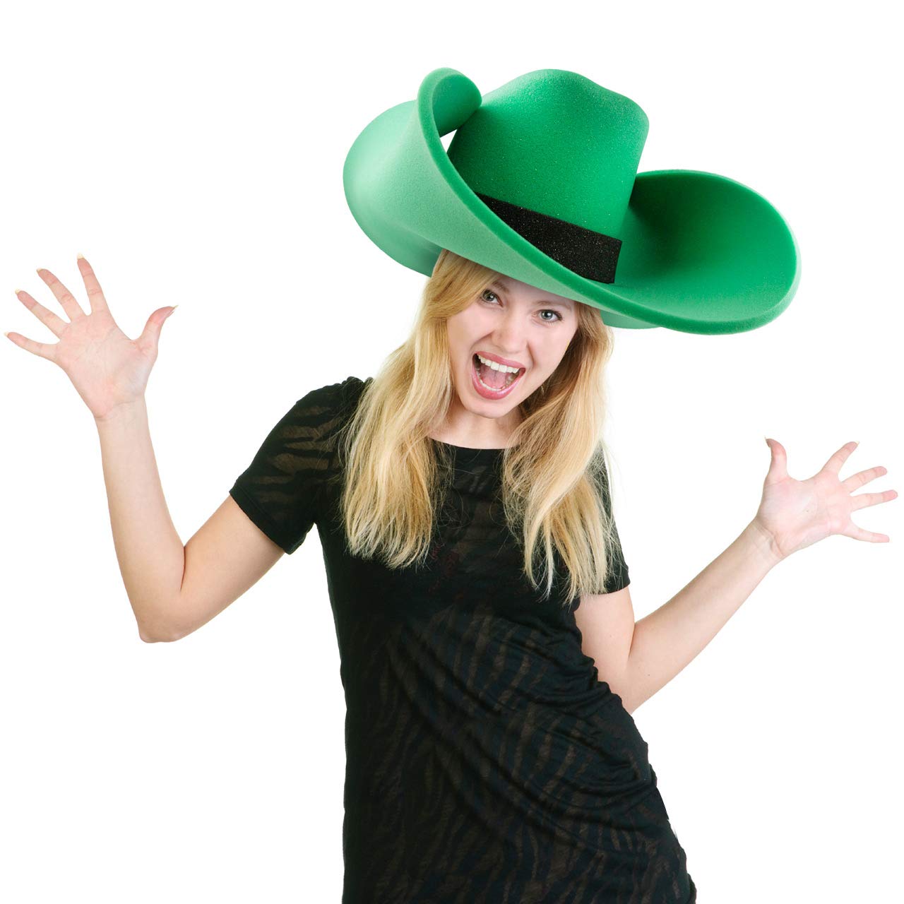 Funstitution adults and kids red foam cowboy hat for shared playful dress-up.