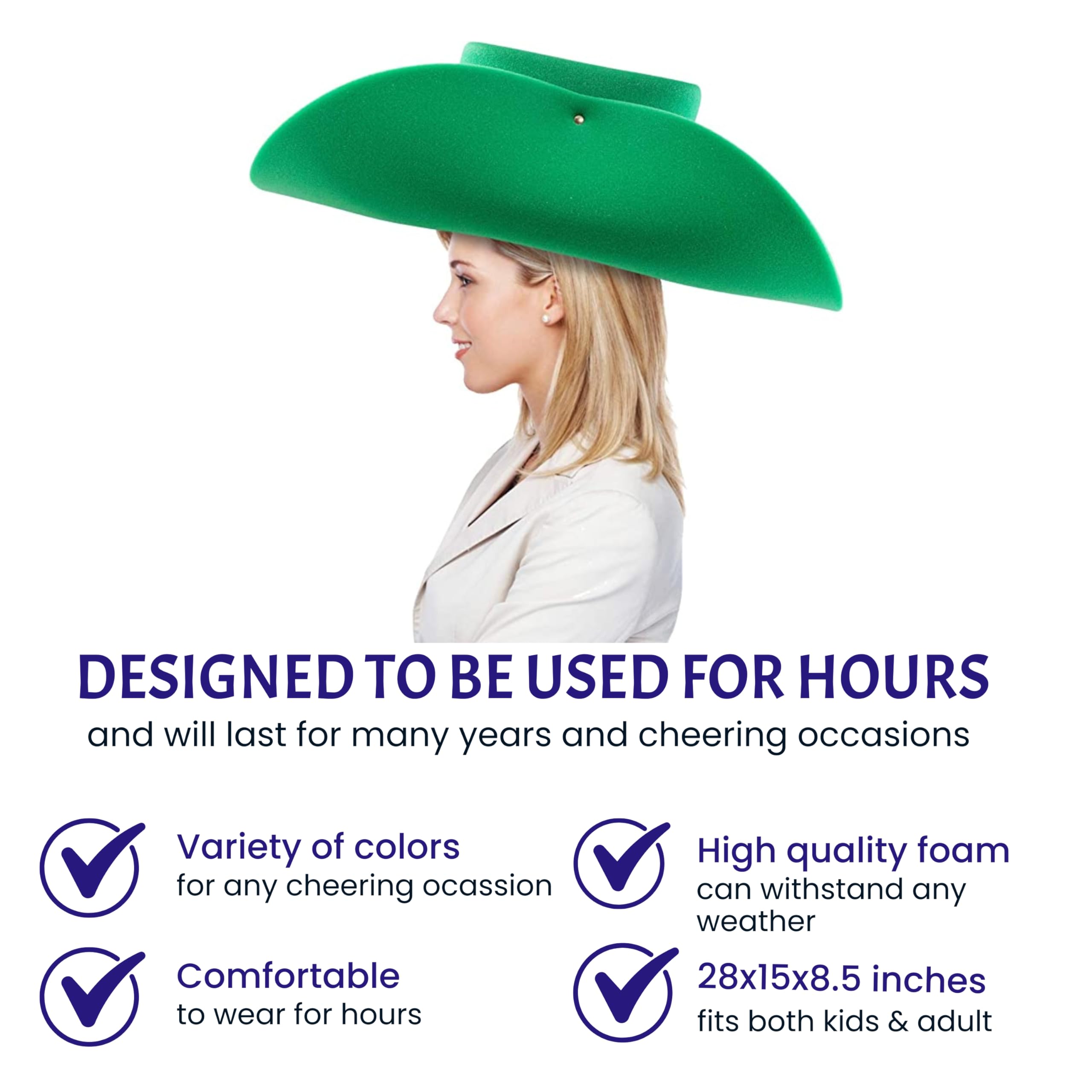Funstitution foam cowboy hat at a western event adding playful vibe