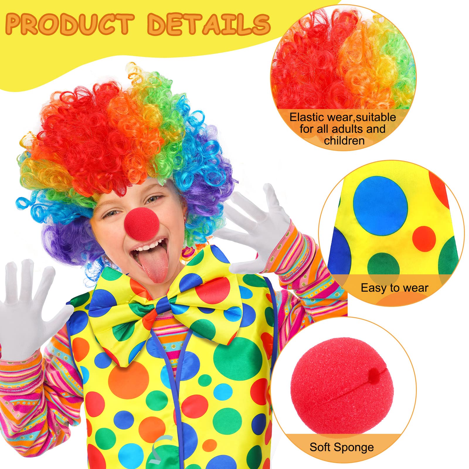 Funtery clown vest in satin offers light, easy wear