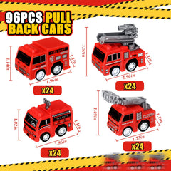 Funtery mini pullback fire truck blue design ready for classroom activities