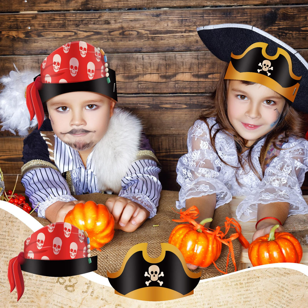 Funtery pirate hat cross swords design adds bold flair to cosplay