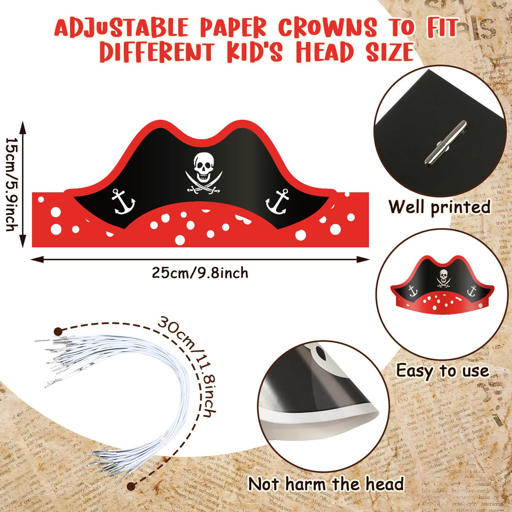 Funtery pirate hat red hood design stands out at pirate nights