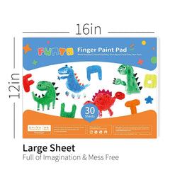Funto finger paint pad 12x16 inch sheets ready for vivid colors.