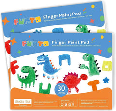 Funto finger paint pad 60 sheets cover, ideal for large art projects.