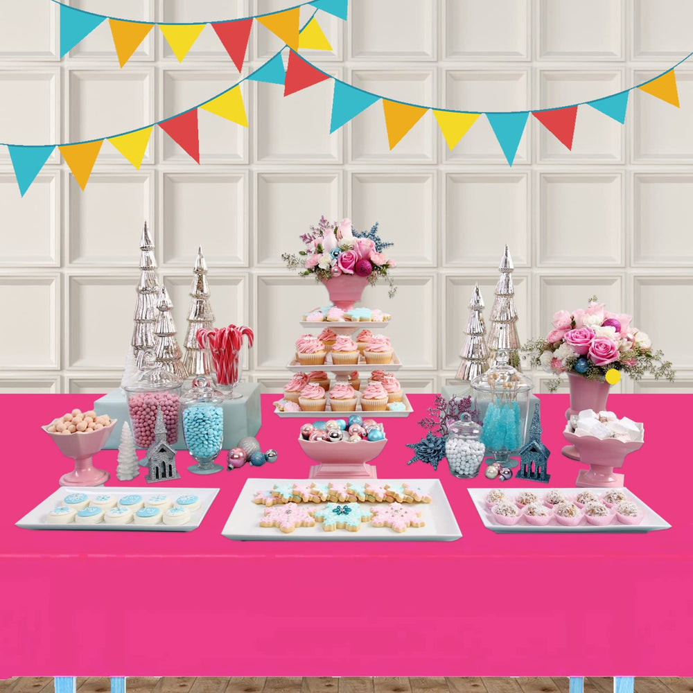 Funtoob disposable tablecloth for easy cleanup after parties