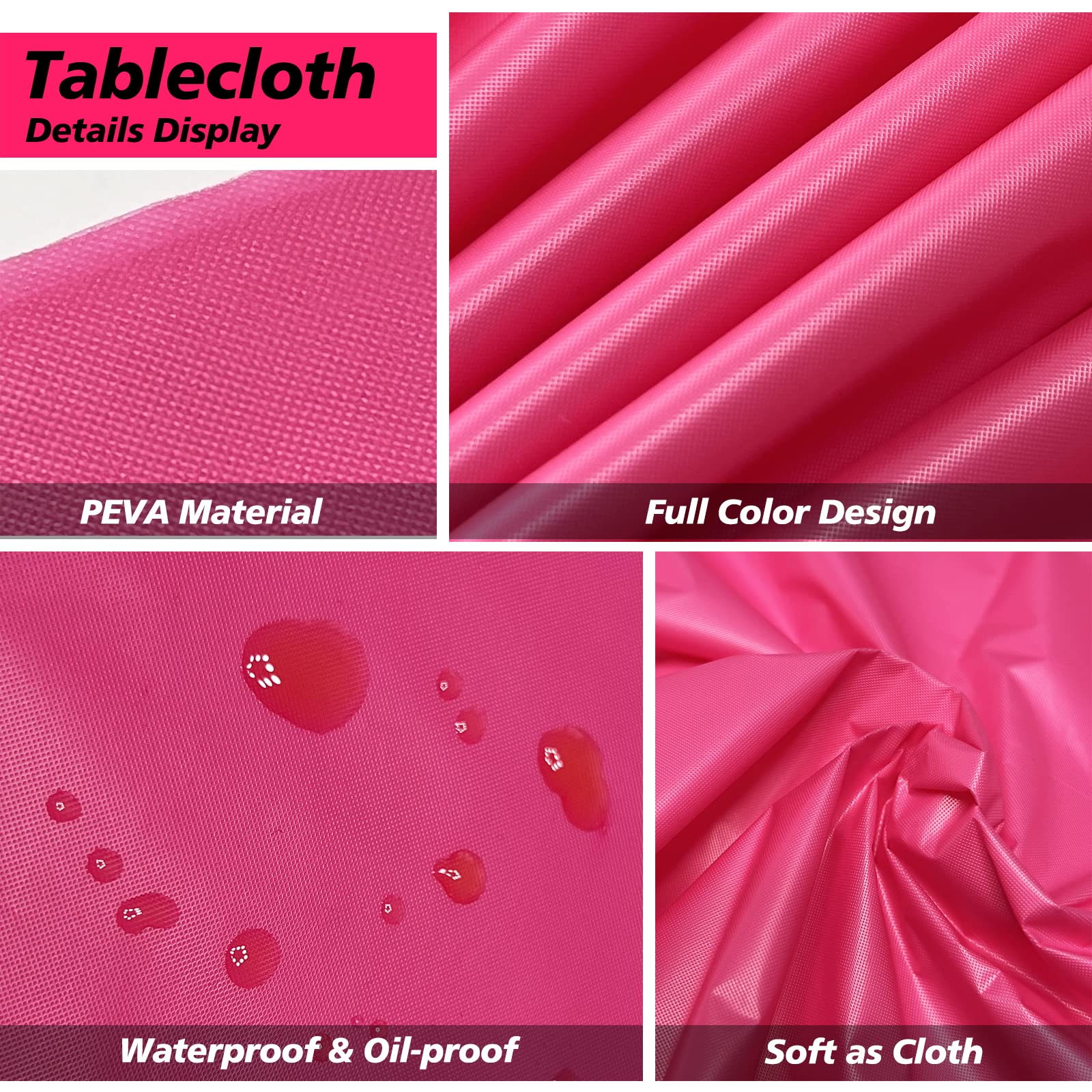 Funtoob satin polyester runner detail adds elegant texture to party tables