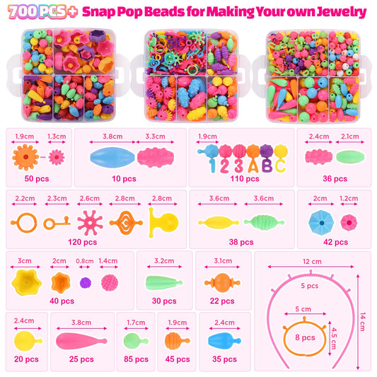 Funtopia Pop Beads bracelets for easy DIY jewelry projects and kids' creative play.