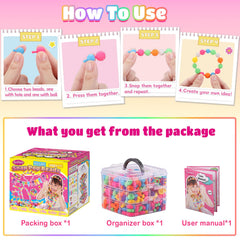 Funtopia Pop Beads necklaces enable quick, kid-safe fashion accessories.