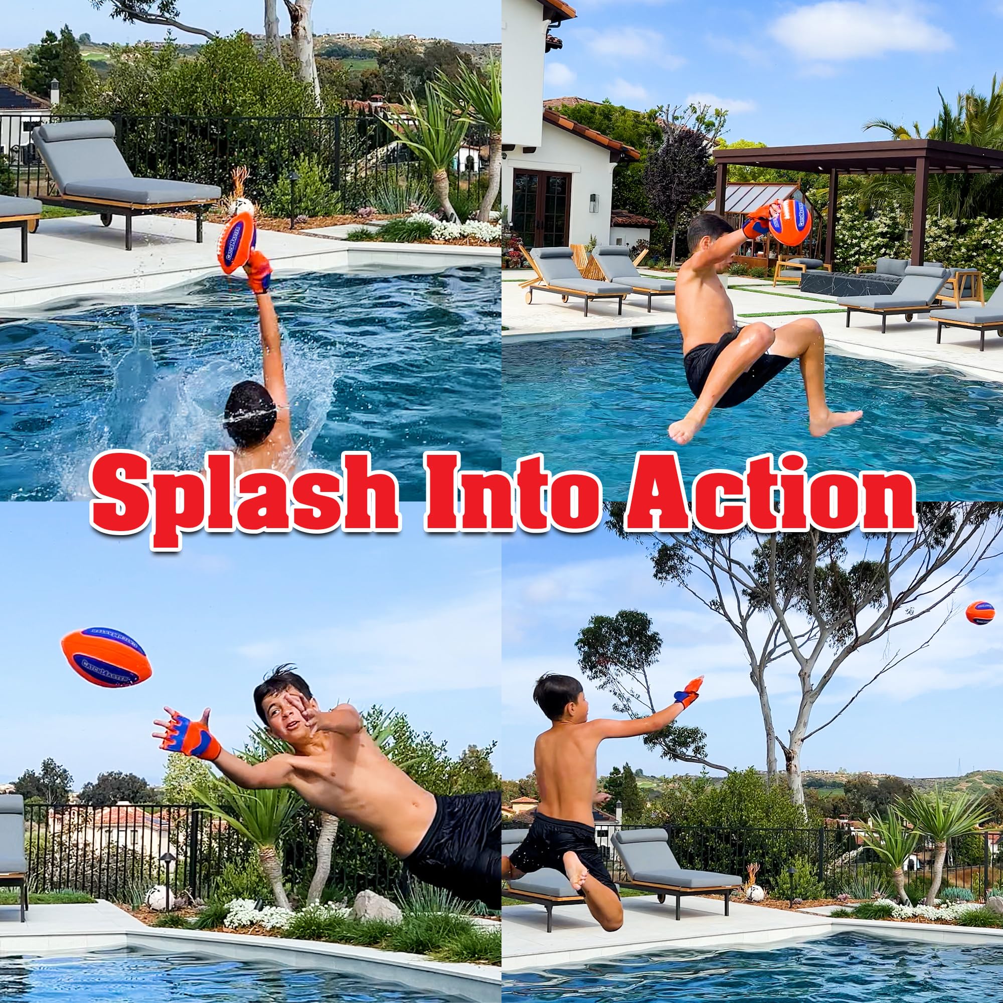 Funwares CatchMaster water play set designed for poolside fun and outdoor games