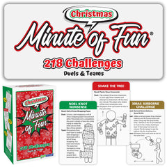 Funwares Christmas Special Edition box open for festive game night.