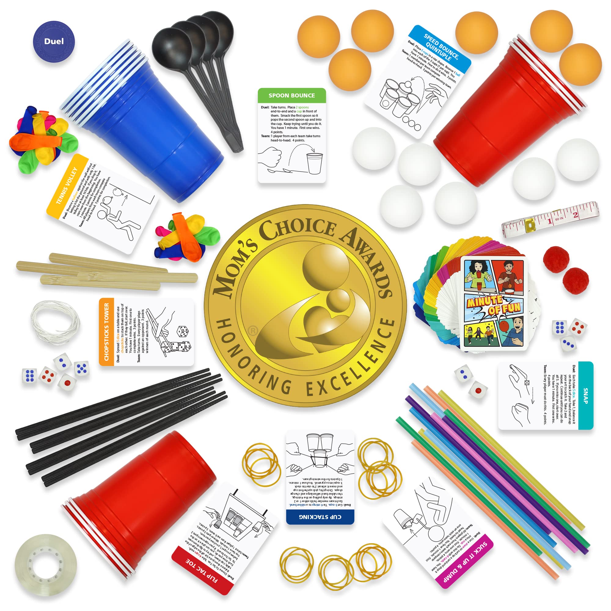 funwares 237-minute challenge cards spread for quick, energetic play sessions.