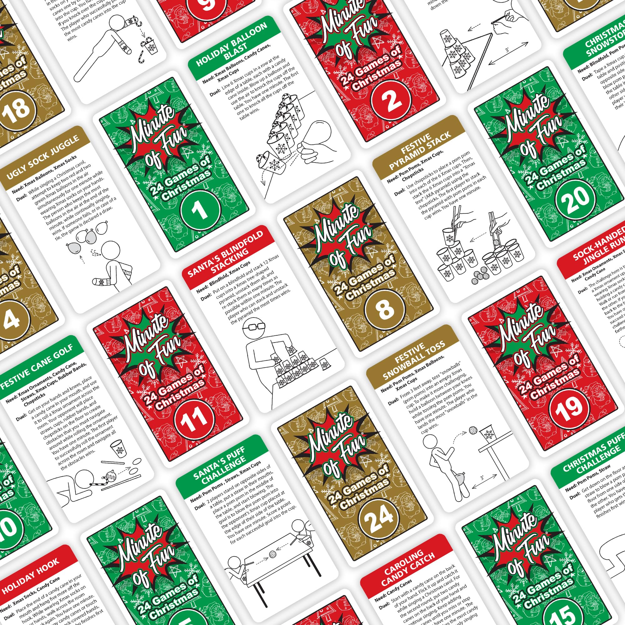 Funwares ready-to-play packaging shown for instant holiday entertainment