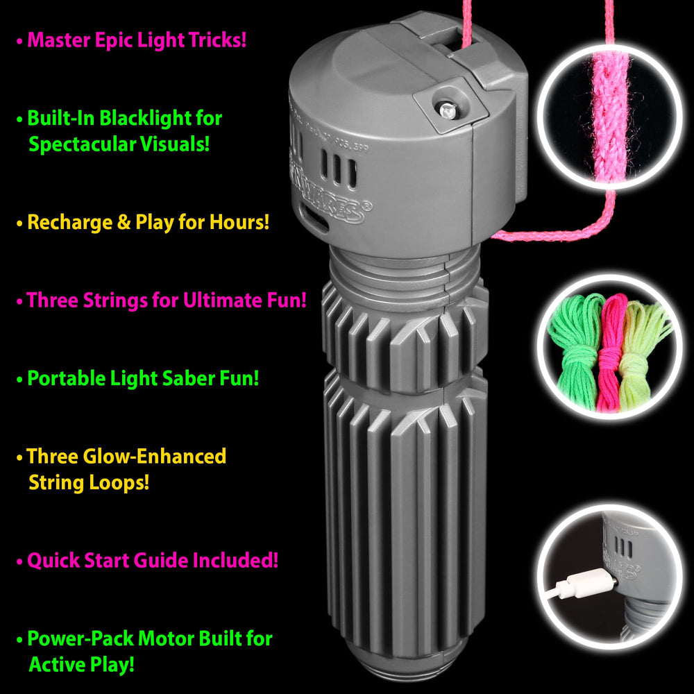 Funwares String Thing rechargeable-battery powers extended play without frequent replacements
