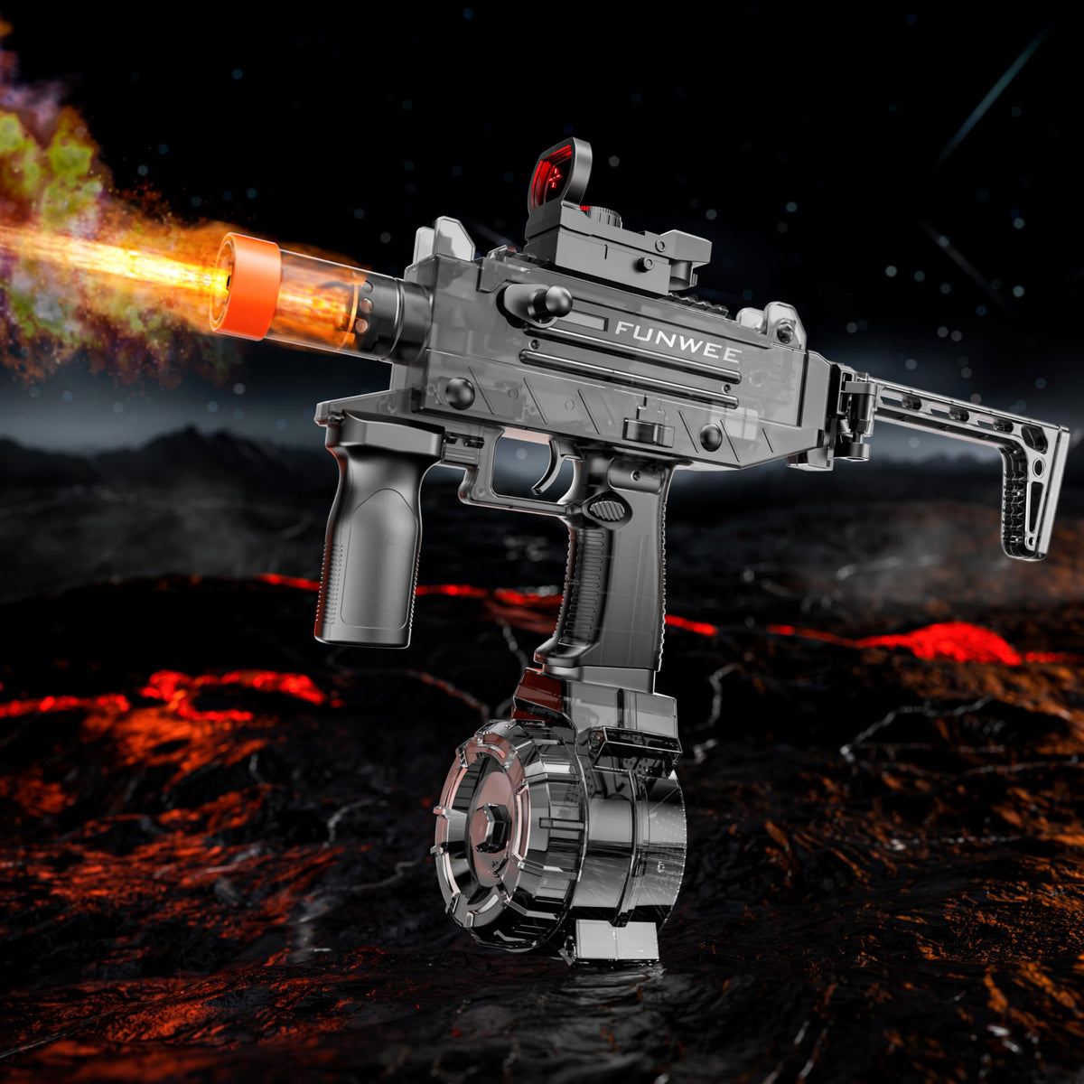 Funwee 2025 electric water gun with Type-C charging for extended play sessions.