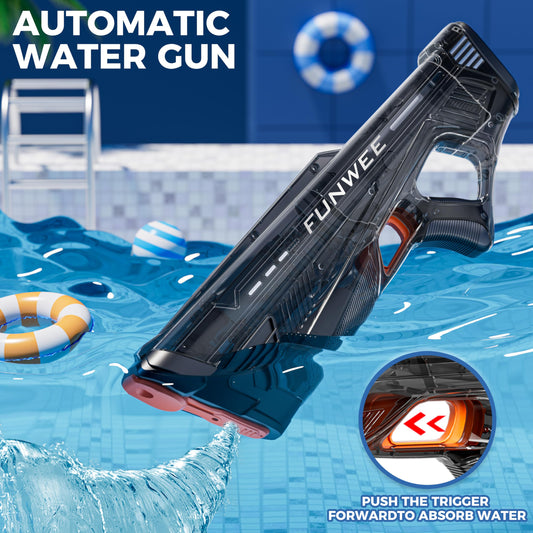 Funwee electric water gun 2-pack side view highlighting durable design and comfortable grip.