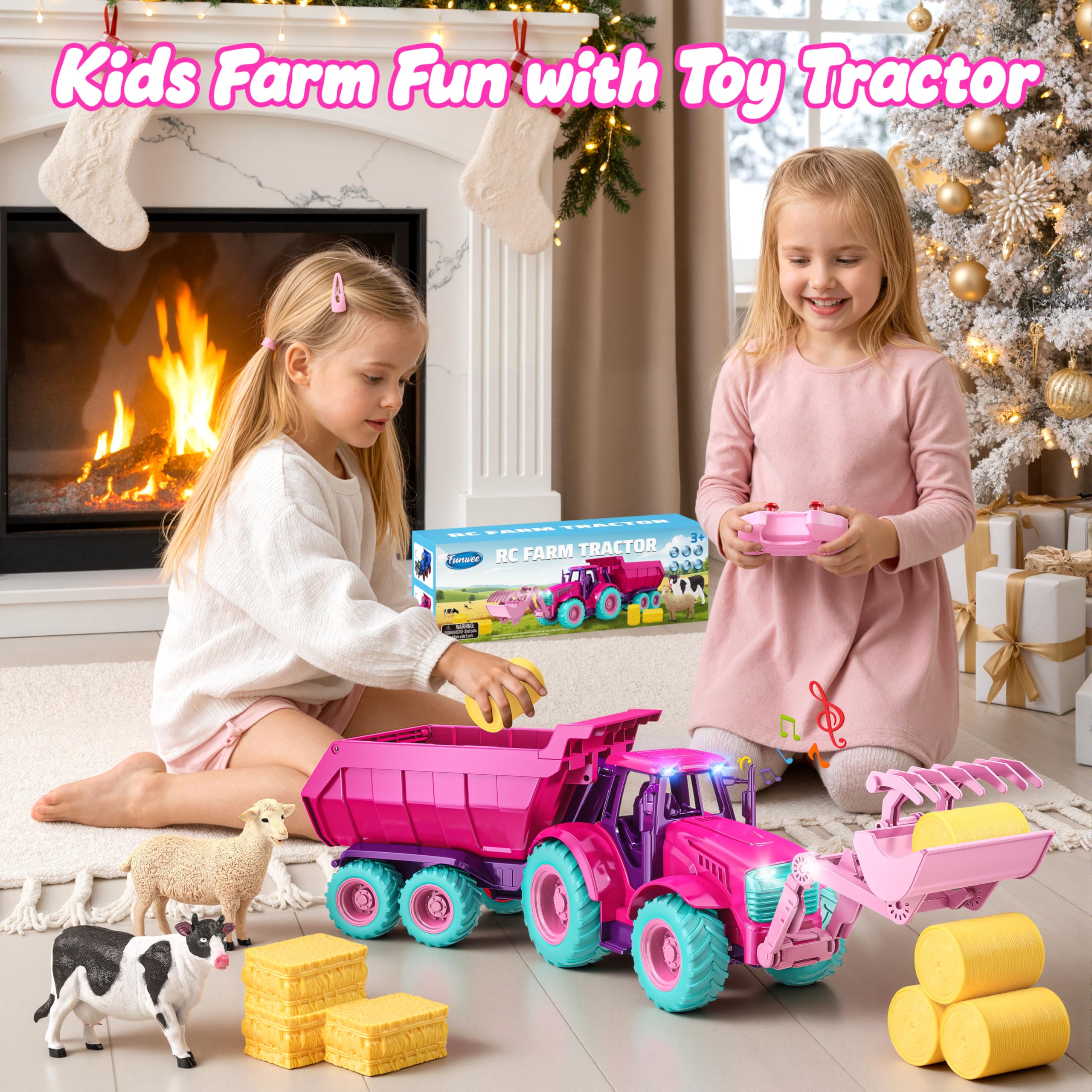 Funwee farm playset unboxing excites kids and speeds up setup for playtime.