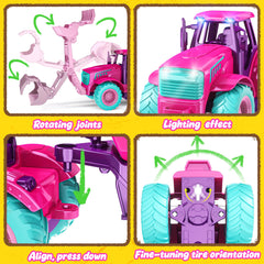 Funwee front loader detail enhances interactive farming setups during playtime.