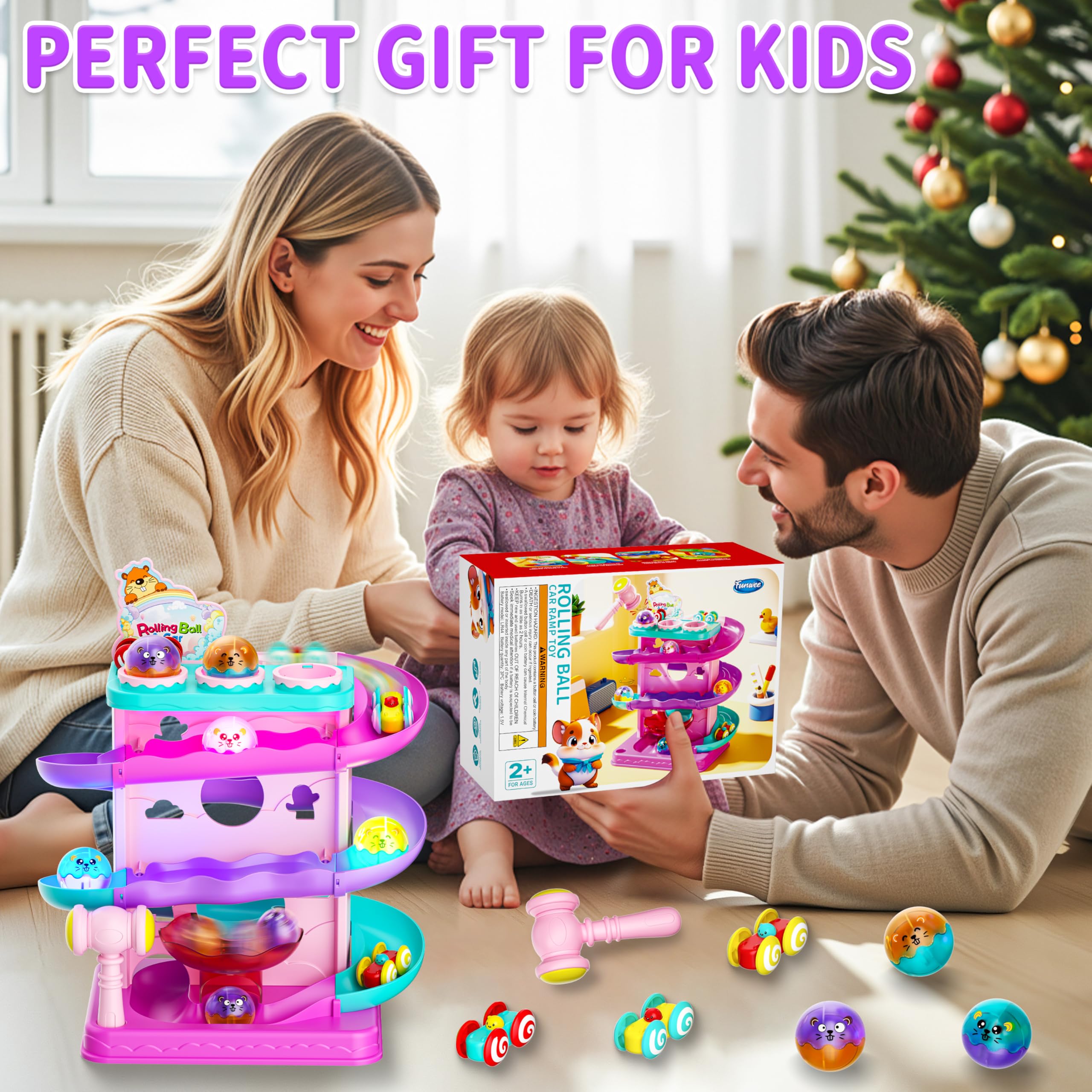 Pink colorway makes a charming gift for birthdays and holiday playtime