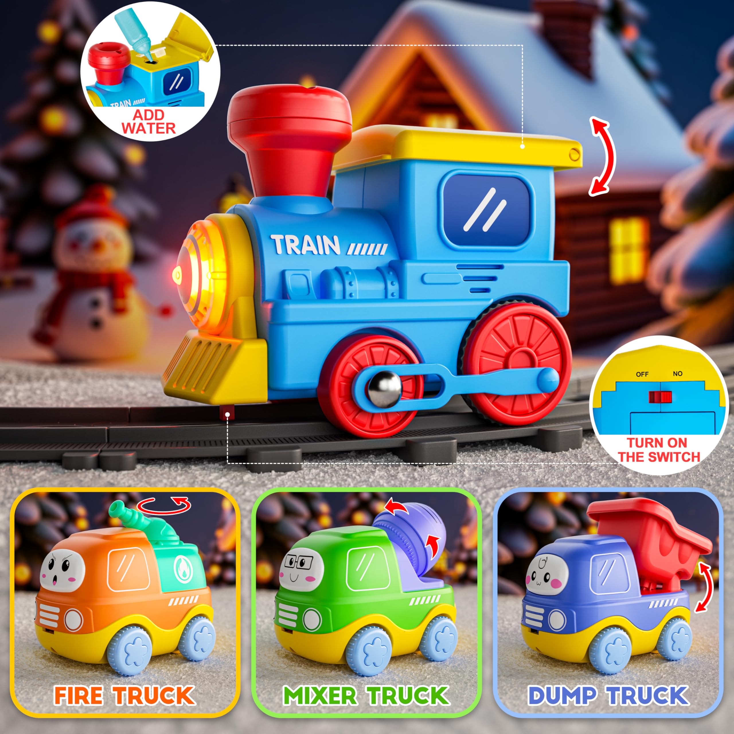 Funwee Steam Track engineering vehicles for collaborative exploration