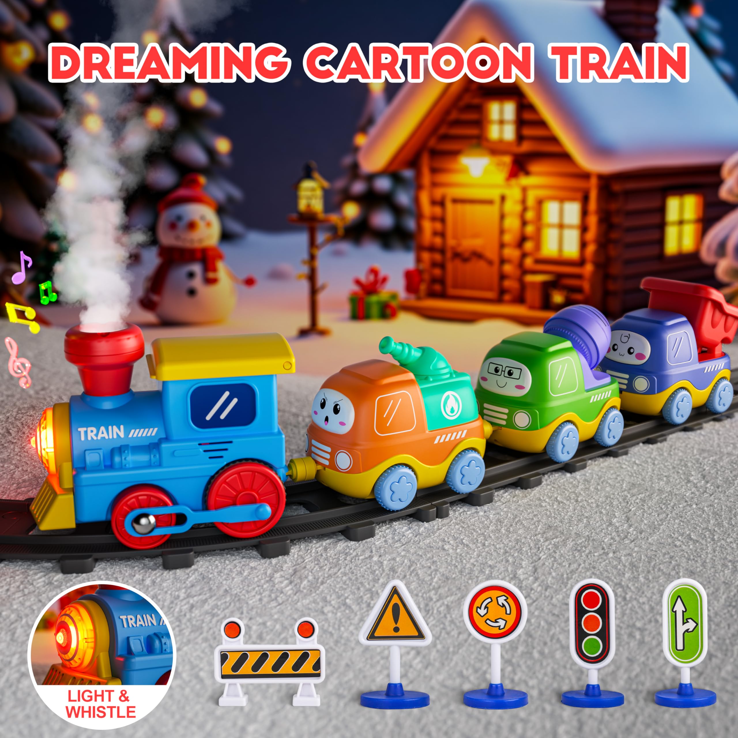 Funwee Steam Track magnetic connection design enabling easy carriages