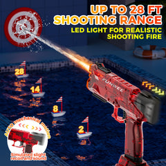 Funwee water blaster long-range shot delivers reach for poolside battles.