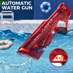 Funwee water gun action shot showing rapid fire and long range.