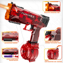 Funwee water gun compact design for easy handling by kids and adults.