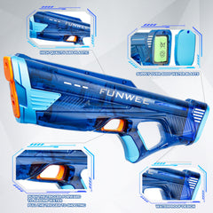 Funwee water gun USB charger recharge enables quick rounds between battles