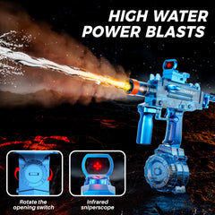 Funwee 500cc tank visible for extended play sessions