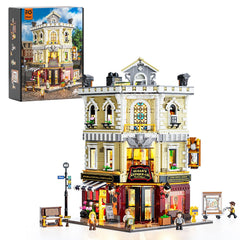 FUNWHOLE Antique Store exterior display highlights European charm for your modular town collection.