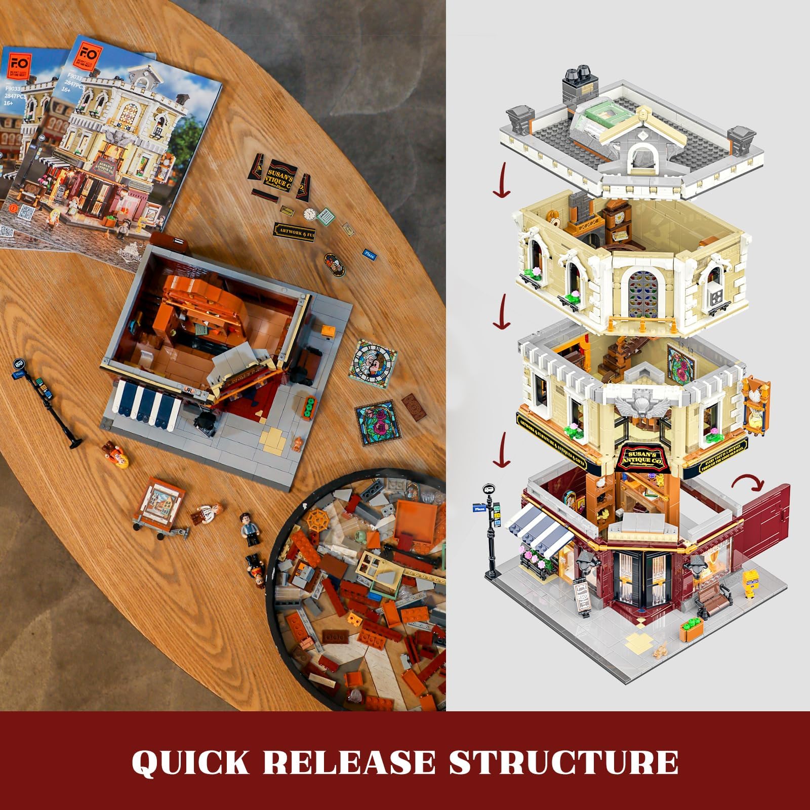 FUNWHOLE Antique Store interior lobby reveals collectible vibes, ideal for immersive shelf storytelling.