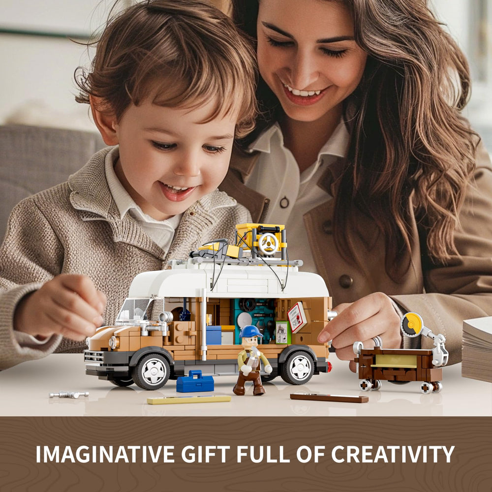 FUNWHOLE van doors open for interactive access and display realism.