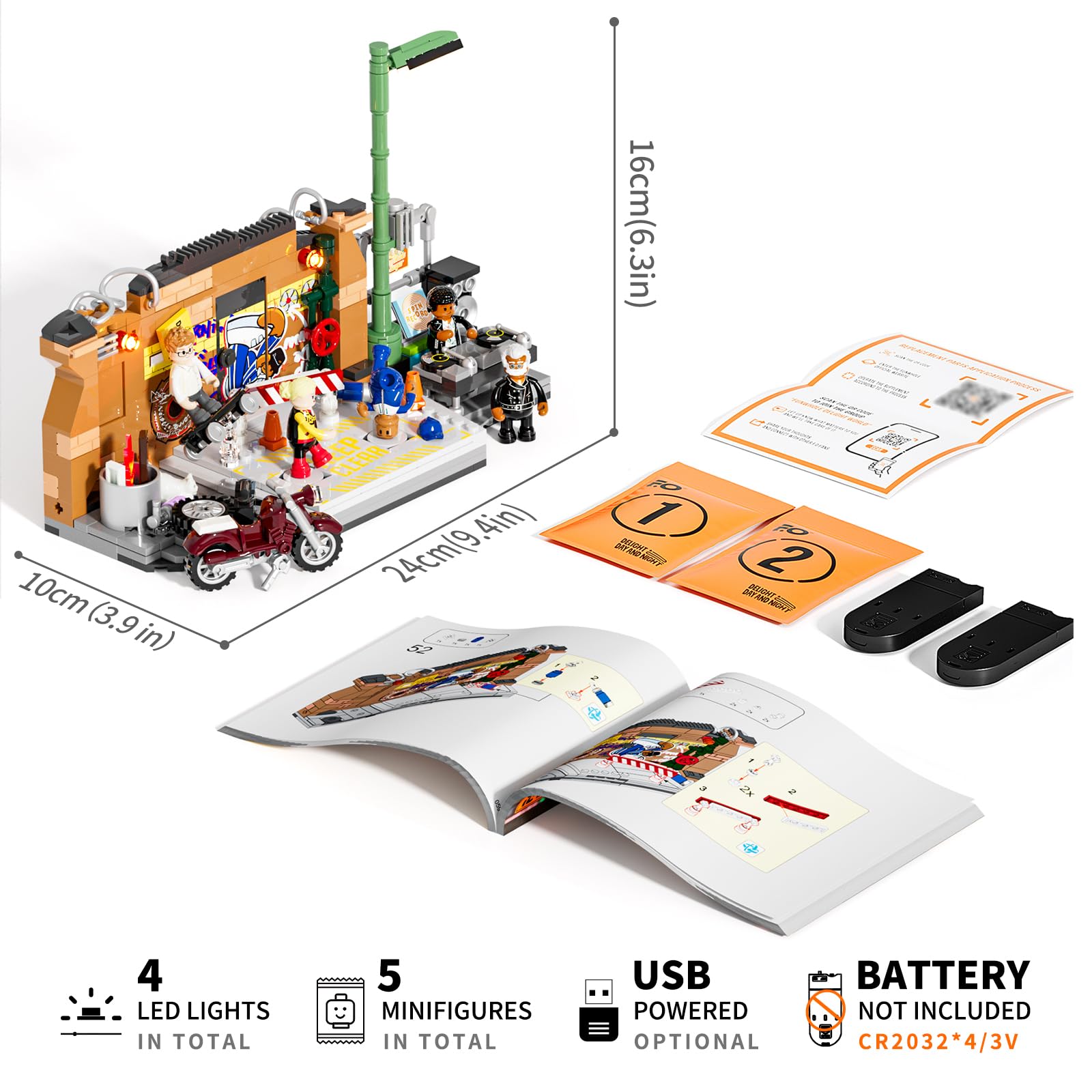 FUNWHOLE city-ready bricks showing compatibility with modular towns