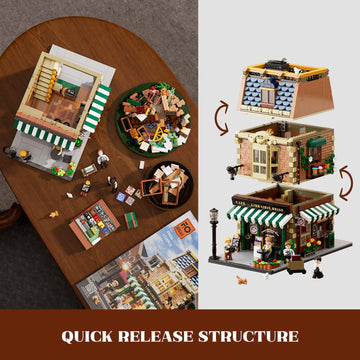 Funwhole Coffee Shop detailed decor and full printed stickers