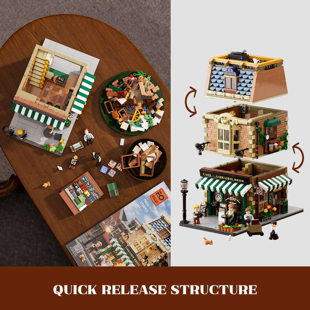 Funwhole Coffee Shop detailed decor and full printed stickers