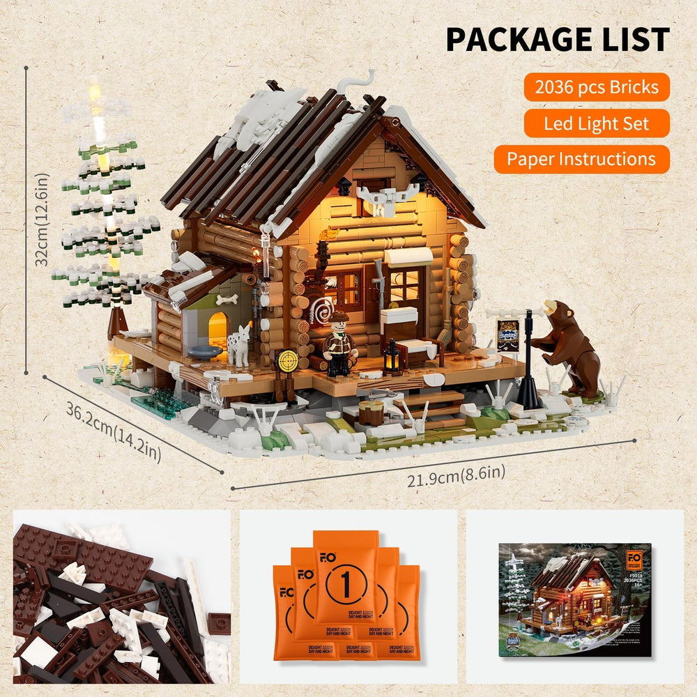 FUNWHOLE cozy fireplace and oil lamps detail evokes a rustic mountain retreat.