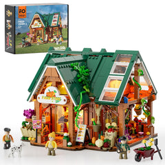 Funwhole Farm-Store front barn lights illuminate the display area