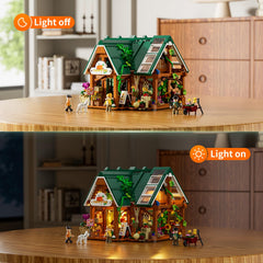 Funwhole Farm-Store interior fluorescent roof light brightens the scene