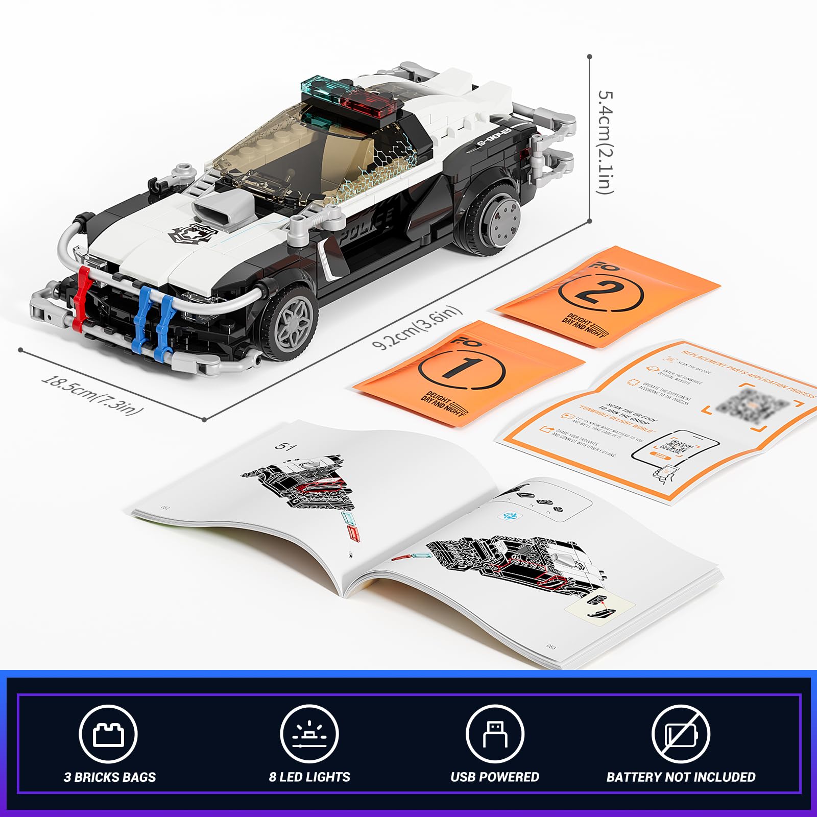 FUNWHOLE Officer Figure—fits the city chase playkit for story-driven scenes.