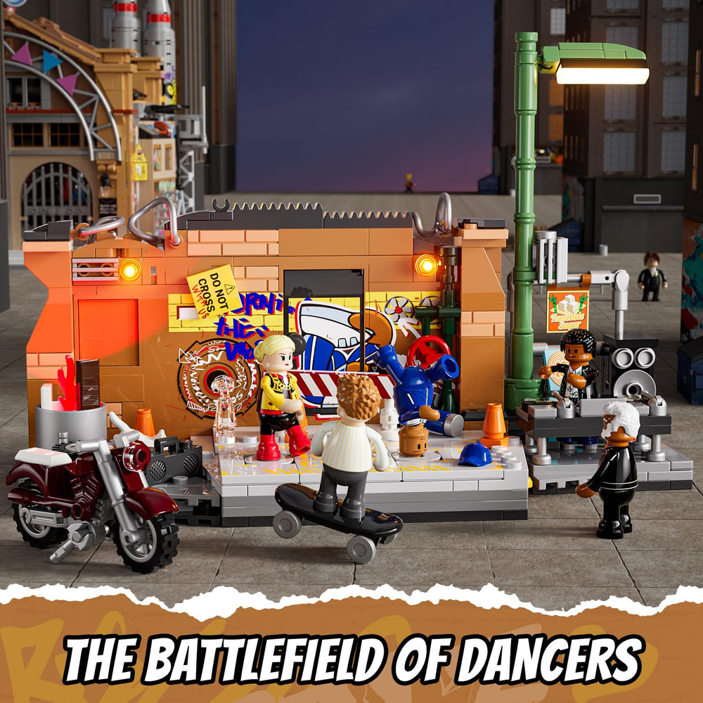 FUNWHOLE removable dance platform with gear mechanism for spins