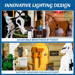 FUNWHOLE touch-control lighting allows easy brightness and mood adjustment