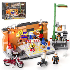 FUNWHOLE underground dance battle set, front view, modular design for display