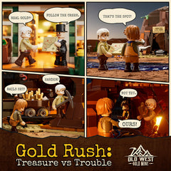 FUNWHOLE Wild West Gold Mine underground dual layer reveals hidden tunnels for storytelling