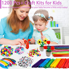 FUNZBO arts and crafts supplies for kids enables versatile, multi-age crafting sessions.